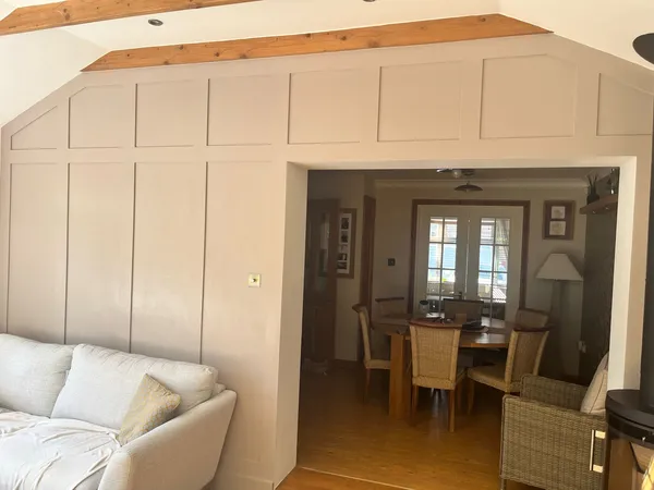 fitted panelling in bedroom